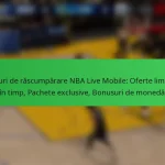 Coduri de răscumpărare NBA Live Mobile: Oferte limitate în timp, Pachete exclusive, Bonusuri de monedă