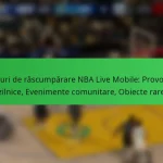 Coduri de răscumpărare NBA Live Mobile: Provocări zilnice, Evenimente comunitare, Obiecte rare