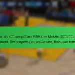 Coduri de răscumpărare NBA Live Mobile: Sărbători de eveniment, Recompense de aniversare, Bonusuri tematice