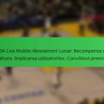 NBA Live Mobile Abonament Lunar: Recompense de loialitate, Implicarea utilizatorilor, Conținut premium