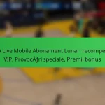 NBA Live Mobile Abonament Lunar: recompense VIP, Provocări speciale, Premii bonus