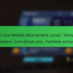 NBA Live Mobile Abonament Lunar: Tematici sezoniere, Conținut unic, Pachete exclusive