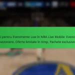 Premii pentru Evenimente Live în NBA Live Mobile: Evenimente sezoniere, Oferte limitate în timp, Pachete exclusive